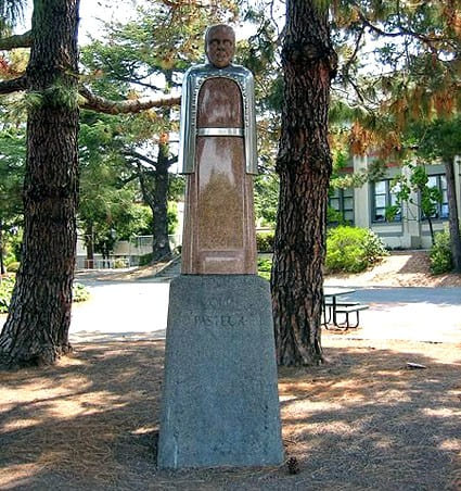 Памятник во дворе школы - место встречи