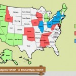 Карта США и штаты легализовавшие марихуану