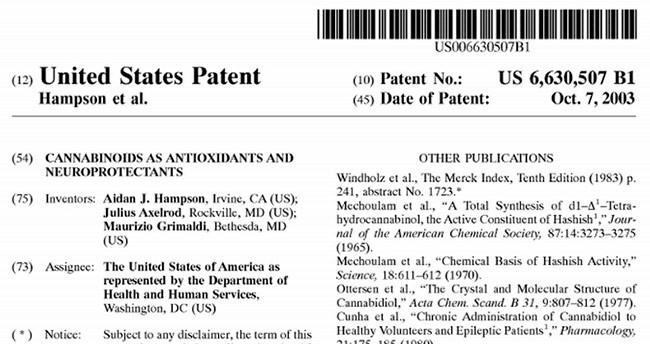 патенты на марихуану